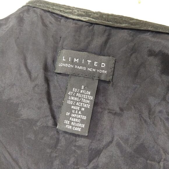 Vintage 90s Brocade Vest Size S The Limited Paisley Gold Burgundy Whimsygoth - Picture 5 of 5